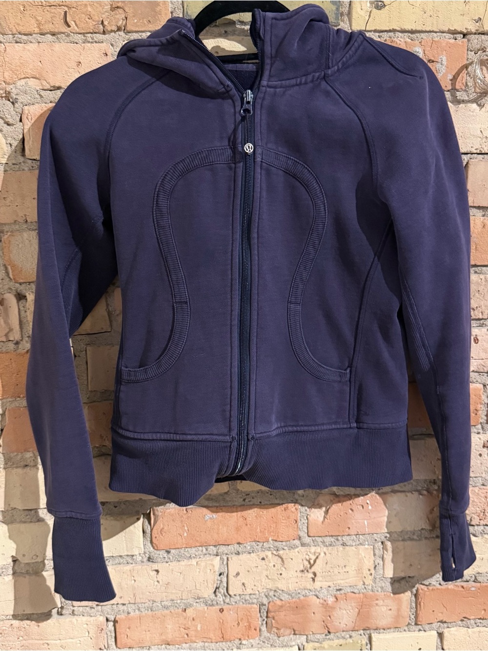 Lululemon purple full zip scuba zip sweatshirt